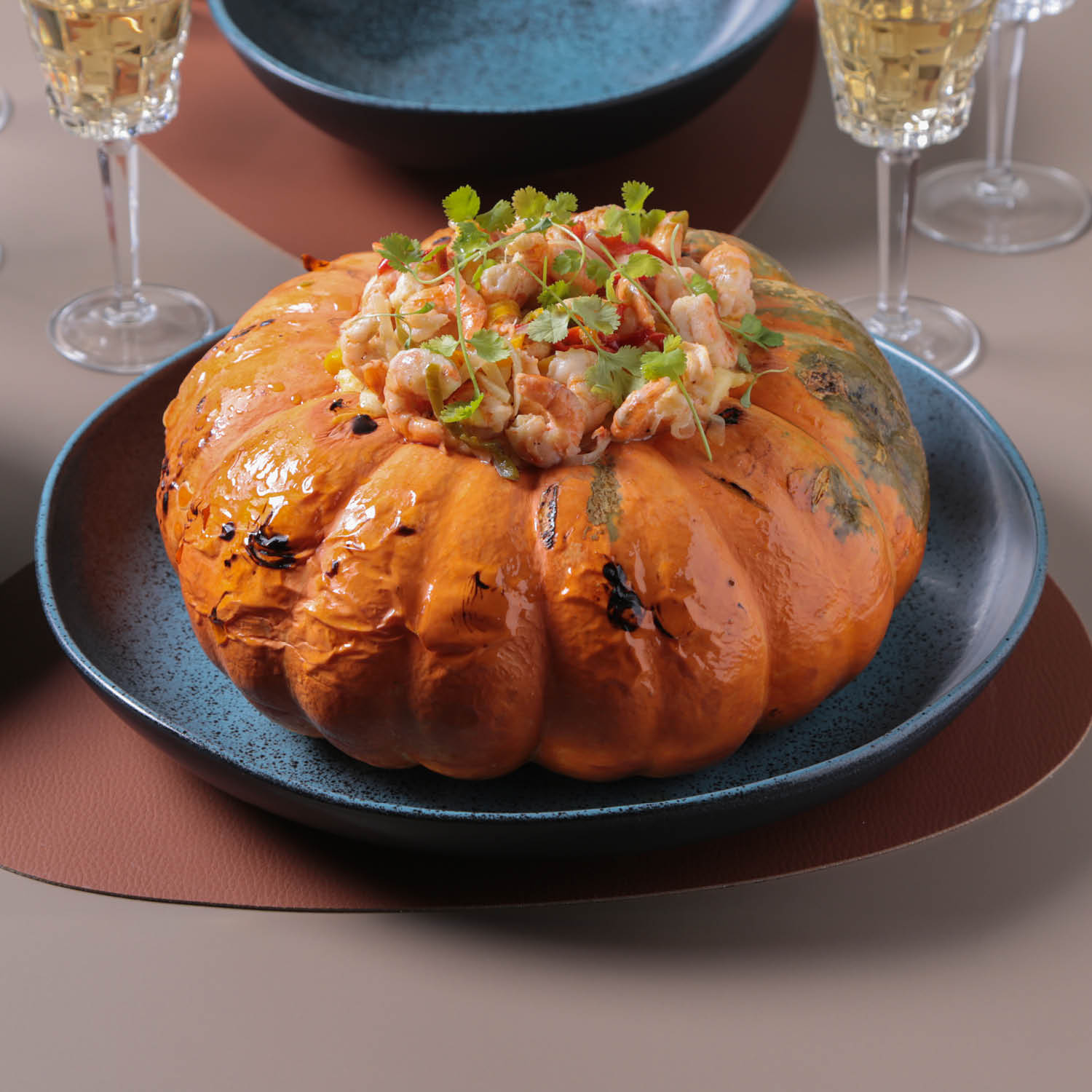Round Serving Plate Stoneware 36 cm Night Sky Colour Made in Brazil Organic Shape Porto Brasil Ceramic Make a Set