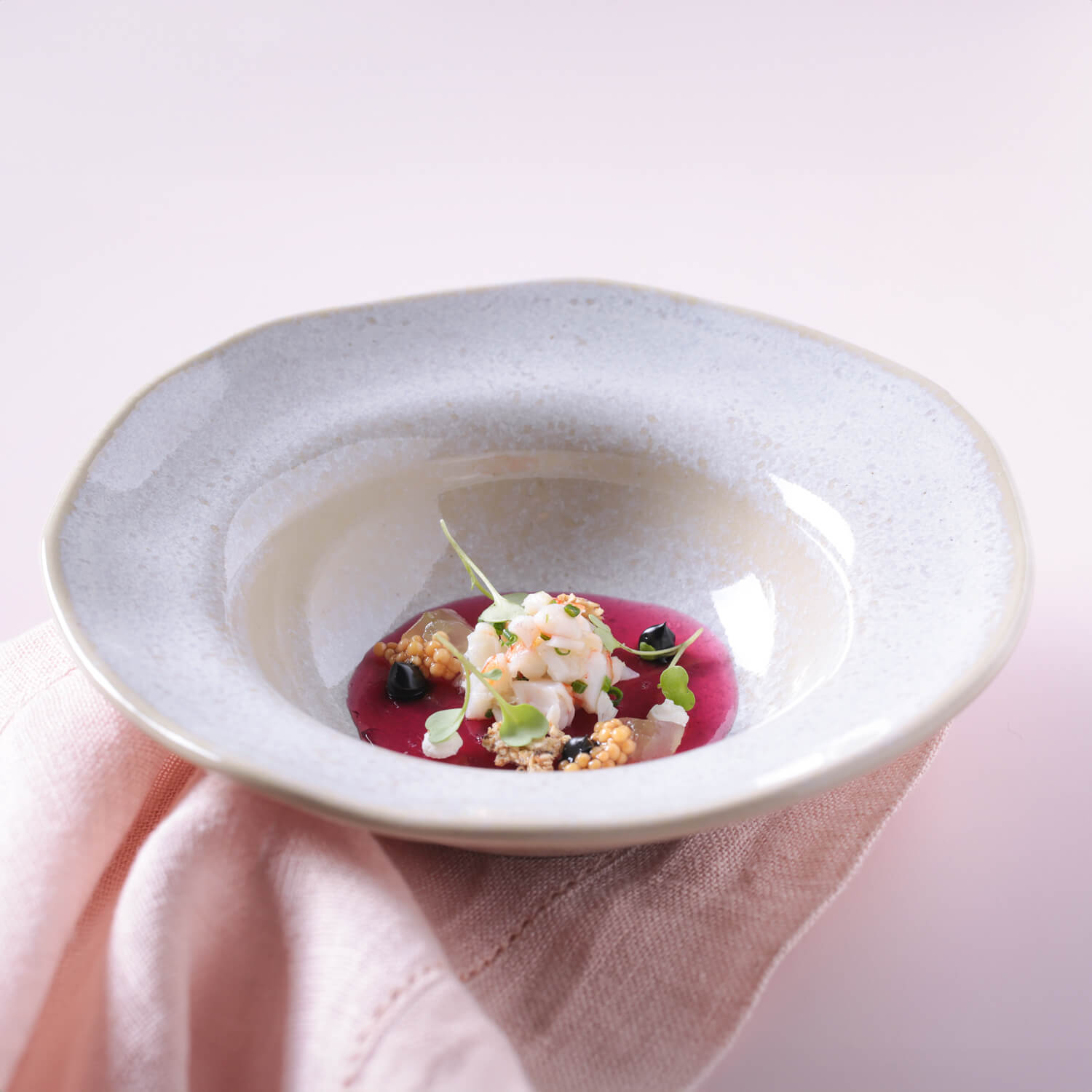 Hat  Plate Deep Rim Stoneware 19 x5.5 cm 250 ML  Latte Colour Made in Brazil Organic Shape Porto Brasil Ceramic Make a Set
