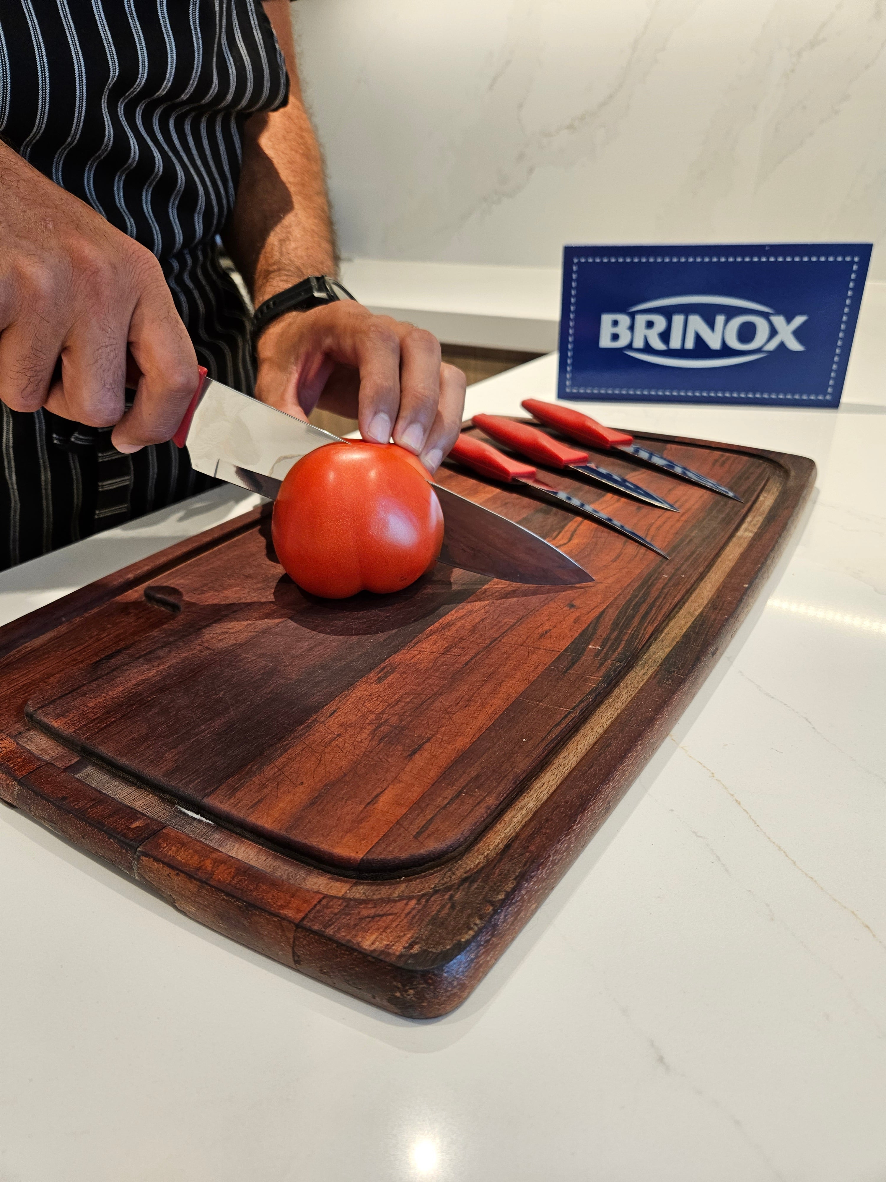 Brinox 3 pcs Knife Set - all you need affordability and functionality - precise and secure cutting.