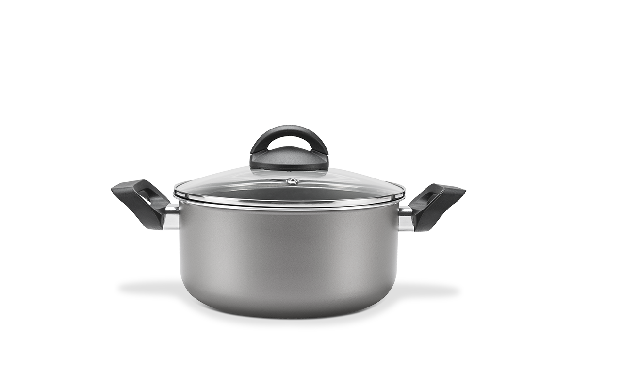 Brinox 20 cm 2.7 L Non-stick Casserole - easy to cook and clean - Made in Brazil.