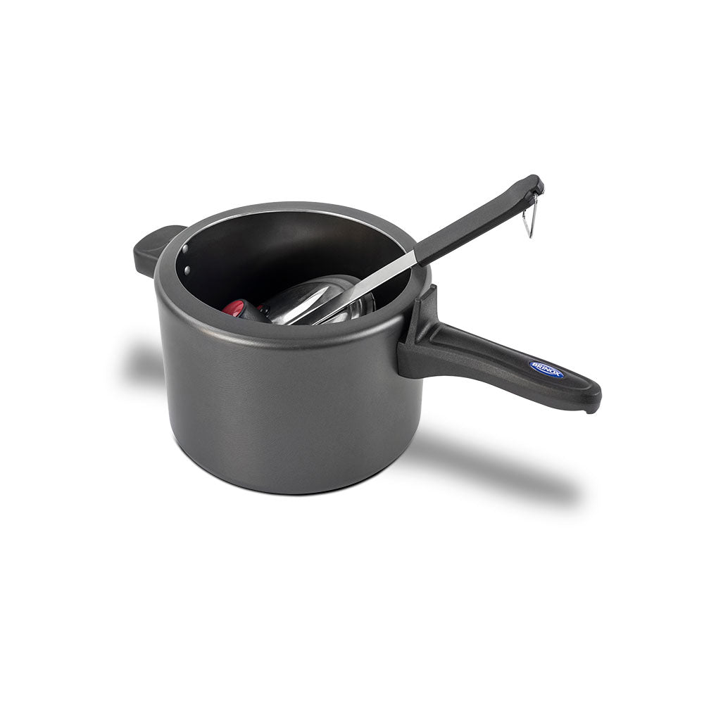 Brinox 23 cm 7 L Non-stick Pressure Cooker - easy to cook and clean - Made in Brazil. Extremely Safe, great taste!