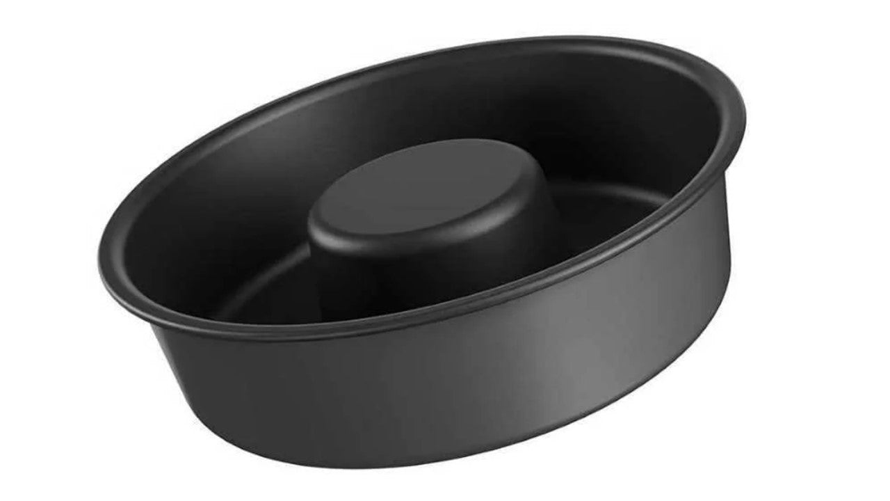 Brinox 25 cm Non-stick Flan, cake, and pudding baking mold - easy to cook and clean - Made in Brazil with High Quality Aluminium