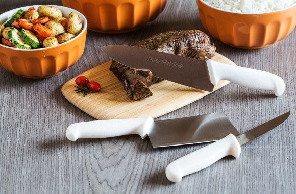 Professional Cleaver 6’ Mundial High Carbon Stainless Steel Din 1.14116 54 - 57 HRC NSF Antibacterial - The Original Brazilian Knife
